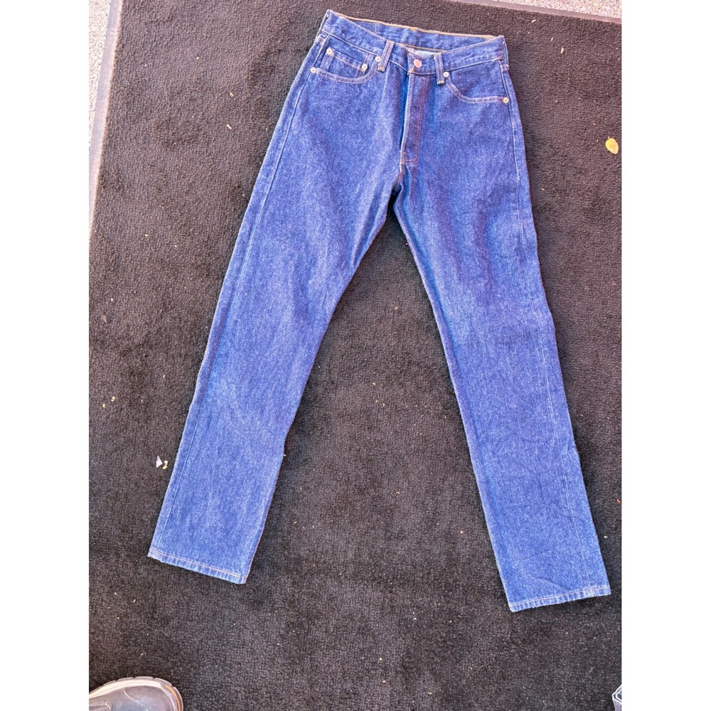 Vintage Levis 501 Jeans Men 29x32 Blue Denim Straight Leg Made in USA Button Fly